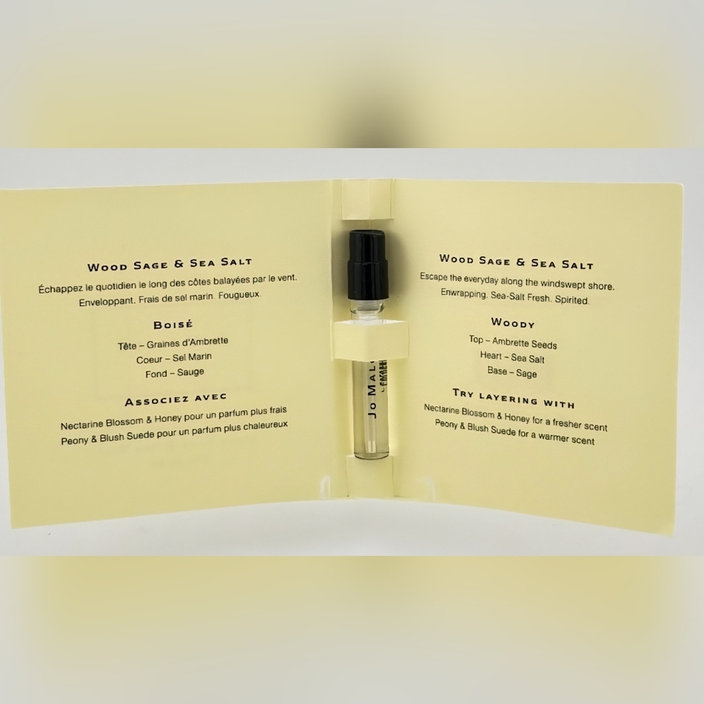 Jo Malone Fragrance Sample with Black Cap